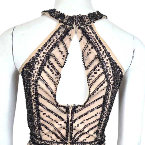 Minuet Beaded Mini Dress NEW Womens Small Whimsygoth Fairy Cocktail Party Black - Picture 11 of 14